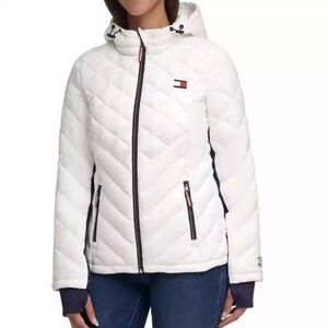Tommy‎ Hilfiger white puffer jacket, medium